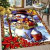 Christmas Poinsettia Snowman Carpet for Living Room Home Decor Sofa Table Large Area Rugs Bedroom Bedside Floormat Entrance Mat