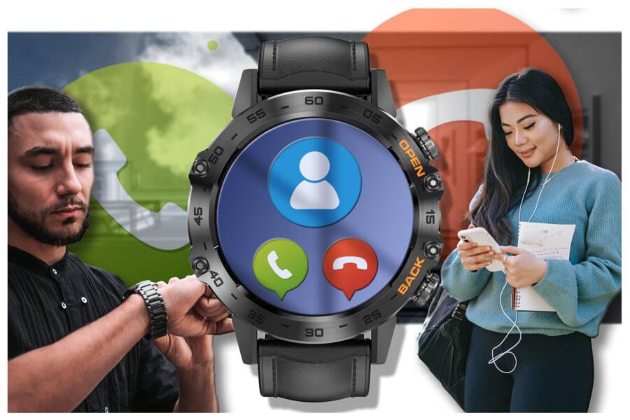 Smartwatch Męski Gravity Gt9-5 - Wykonywanie Połączeń, Ciśnieniomierz (Sg021E)