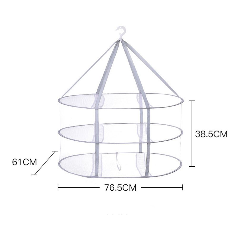 Folded Mesh Clothes Basket Multipurpose Laundry Basket Clothes Drying Net Rack Coat Dress