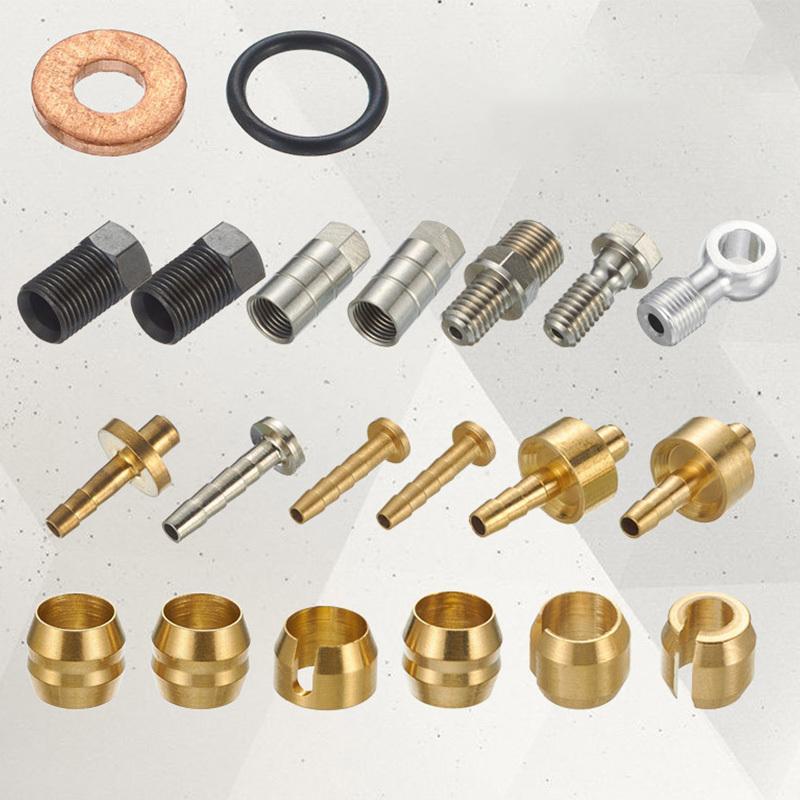 Bicycle Hydraulic Hose Adapters Set Olive Connector ert for Magura Shimano Formula SRAM Avid HOPE - Bike Maintenance Tool