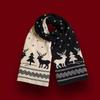 Knitted Scarf Christmas Deer New Scarf Female Winter Korean Versatile Cute Elk Red Student Warm and Windproof
