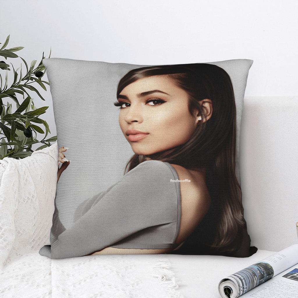 Actor S-Sofia C-Carson Pillow Cover Novelty Pillow Case For Living Room Chair Soft Cushion Cover Birthday Present