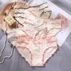 Summer Milk Cotton Panties for Women Sexy Briefs Breathable Smooth Female Underpants High Elastic Underwear Low-rise Girly Panties Ladies