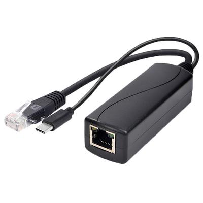 Разветвитель Poe Type-C Usb 48 В до 5 В Power Over Ethernet 802.3Af для Raspberry