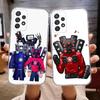 Чехол для телефона Skibidi Toilet для Samsung Galaxy A,71,70,52,51,40,31,50,50S,30S,21S,12,10,Note20ultra Прозрачная крышка