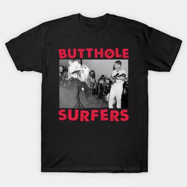 Butthole Surfers Band Men T-shirt Tops Tees Unisex Black Unisex Tee All Sizes