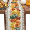 Настенный флаг с принтом тыквы на День благодарения Семейный ужин Пасторальный ресторан Теплое домашнее украшение Подсолнух Кленовый лист Цветок Скатерть
