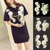 Daisy Clothing Applique Elegant Clothes Patches Flower Embroidered Patches  Sewing