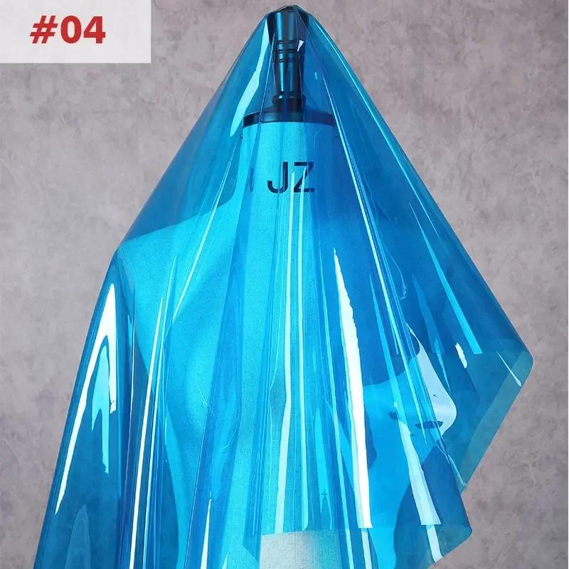 ПУ прозрачная ткань водонепроницаемая 0,2 мм ПВХ желе пленка ткани для плаща одежда дизайнерская ткань DIY сумка швейные принадлежности