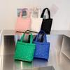 Women Tote Bag Solid Color Handbag Ladies Shoulder Bag Underarm Bags
