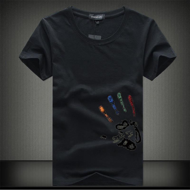 Мужские футболки Swenearo 5XL 4XL Большого размера Хлопковая футболка для повседневного летнего комфорта