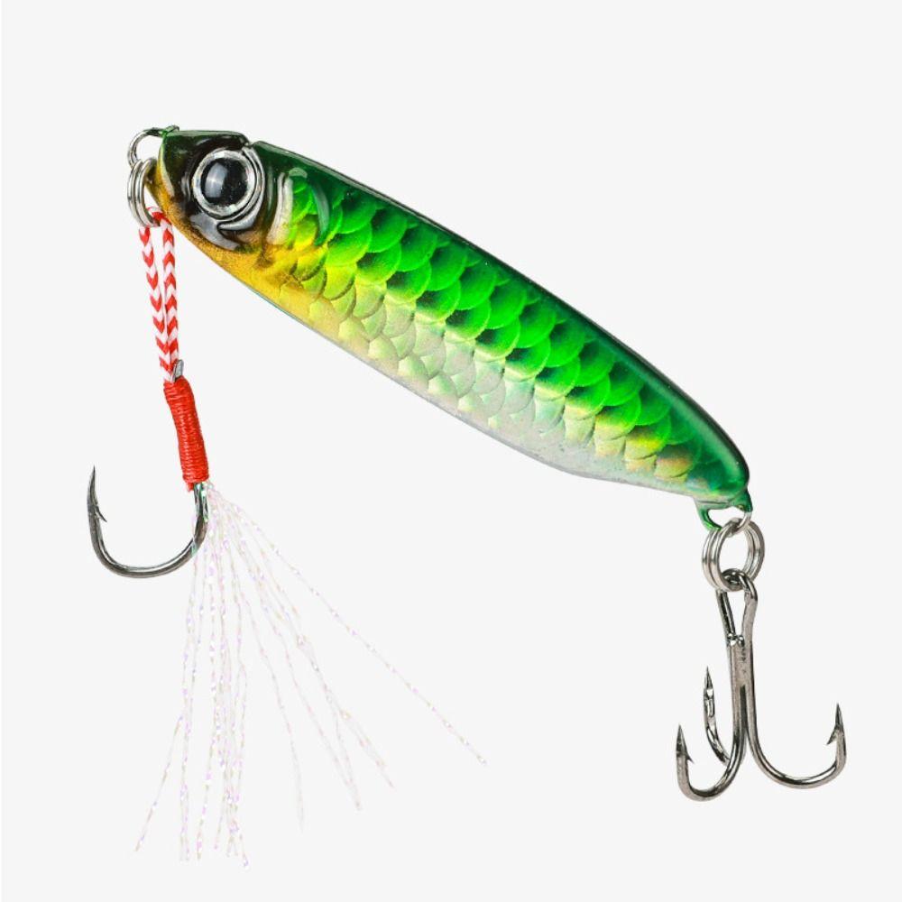 7g 10g Metal Jig Lure Red Green Spinning Baits New Floating Minnow Baits
