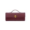 Personalized and High-end Woven Dinner Bag, Elegant Hand-held Shoulder Bag for Women, Vintage Horizontal Baguette Bag, Casual Crossbody Bag