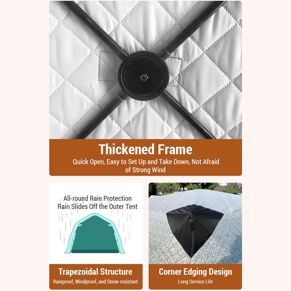 Палатка для зимней рыбалки на открытом воздухе, изолированная палатка для быстрой установки на 5-8 человек