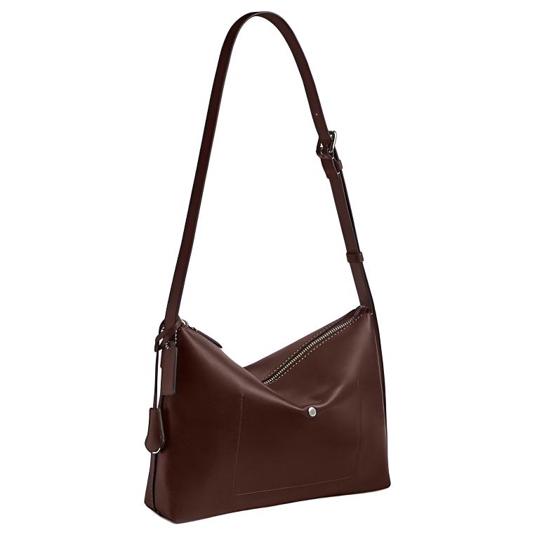 Coach Mott Messenger Bag 33 Letter Logo Adjustable Shoulder Strap Leather Large Unisex Couple Bag Unisex bags Brown CCB57-MPL