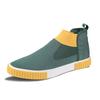 Fashion Fashion High Top Shoes For Men Green Flat Casual Shoes Men Comfy Breathable Men's Vulcanized Sneakers Espadrilles Zapatos Hombre