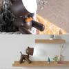Lampe de chevet veilleuse en forme de chiot, rechargeable USB, LED écoénergétique, lumière douce, Blanc