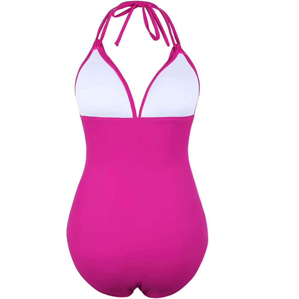 Sexy Female One-Piece Large Size Swimwear 4XL Push Up Women Plus Size Swimsuit Closed Body Bathing Suit For Pool Beach Wear 2025