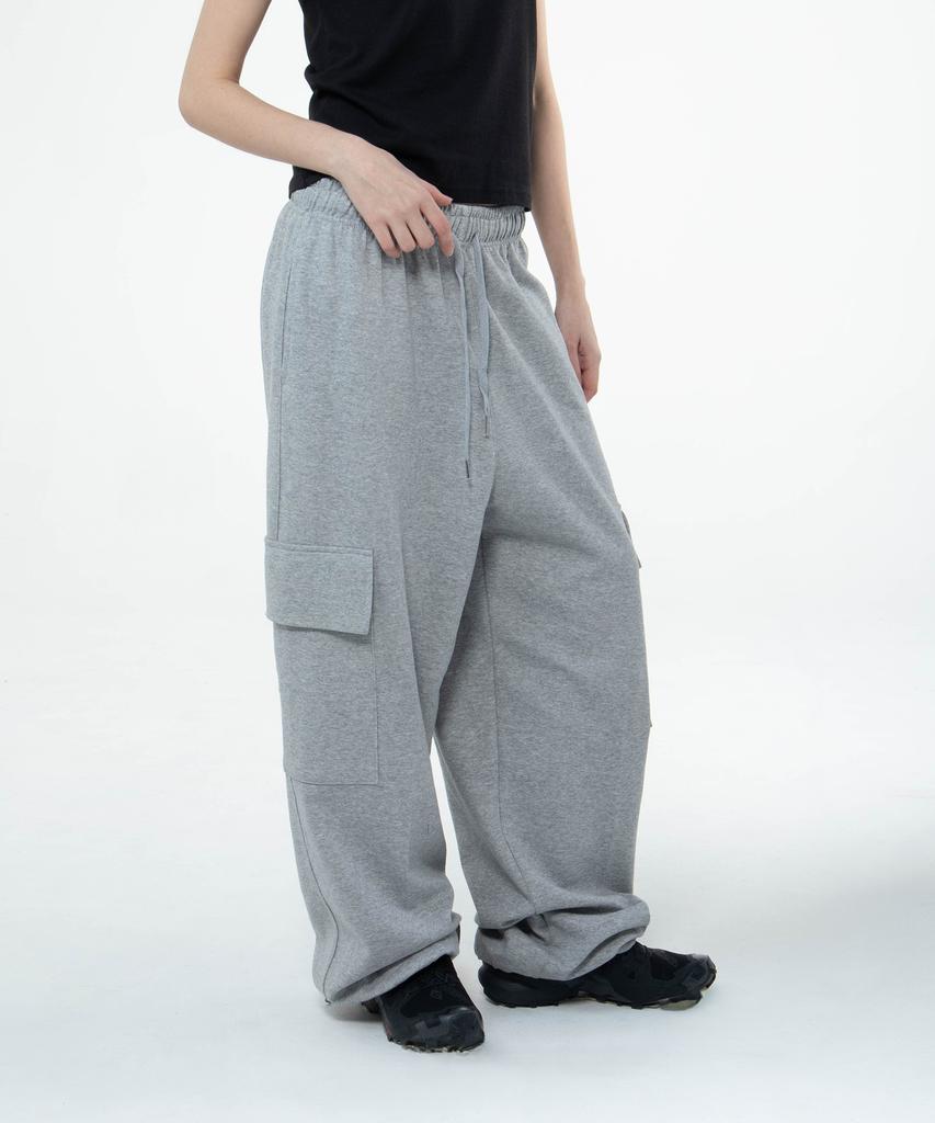 CHICKS Easy Fit Wide Cargo Sweatpants