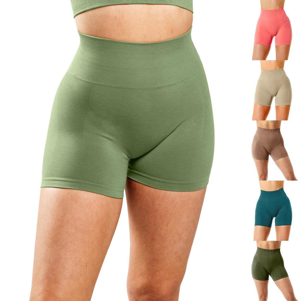 Workout Butt Lifting Shorts For Women High Waisted Seamless Gym Yoga Booty Shorts