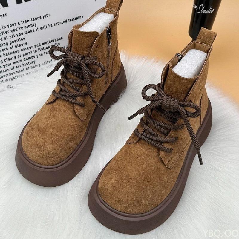 Women's Winter New Height Increasing Plush Warm Short Boots Simple Comfortable Daily Casual Thick Soled Women's Shoes