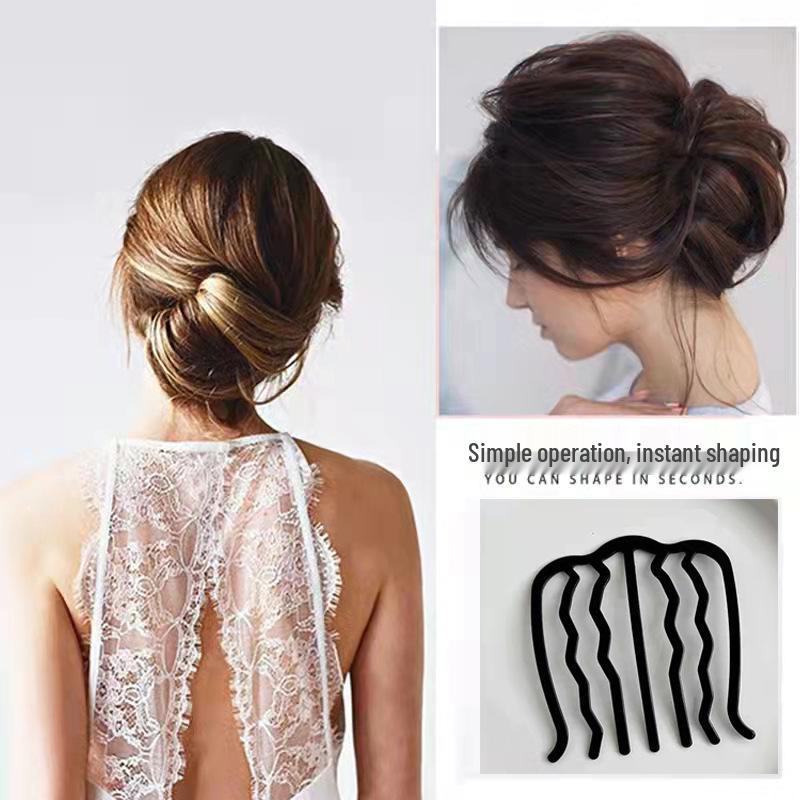 Семизвенная шпилька для волос U-образная расческа заколка для пучков