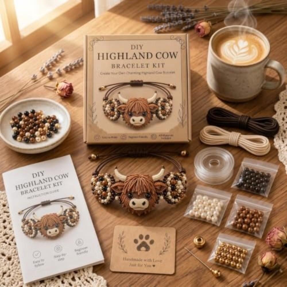 Animal Theme Beading Craft Kit Cute Jewelry Making Set New DIY Beadwork Kit for Beginners