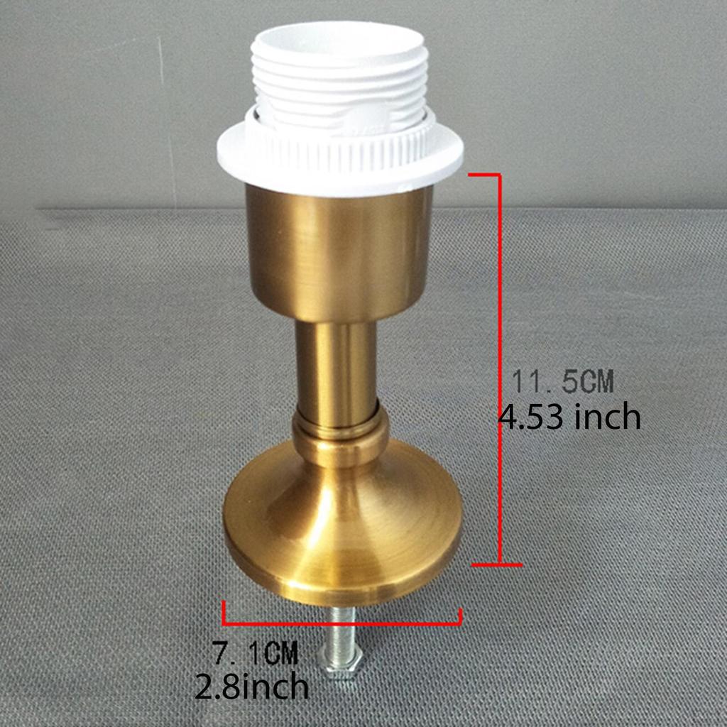 Desk Lamp Holder Fixed Base,Ceramic Bottle Part Metal Lighting Accessories DIY Creative E27 Modified