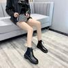 Fashion Black Short Shoes for Women Footwear Combat Female Ankle Boots Lace-up Chunky with Laces Booties Biker Punk Style Platform Y2k