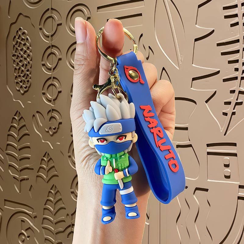 Наруто Аниме брелок Хатаке Какаши Персонаж Брелок Мультяшная Игрушка, Украшения для Ключей Сумки Автомобиля Подарки для Фанатов