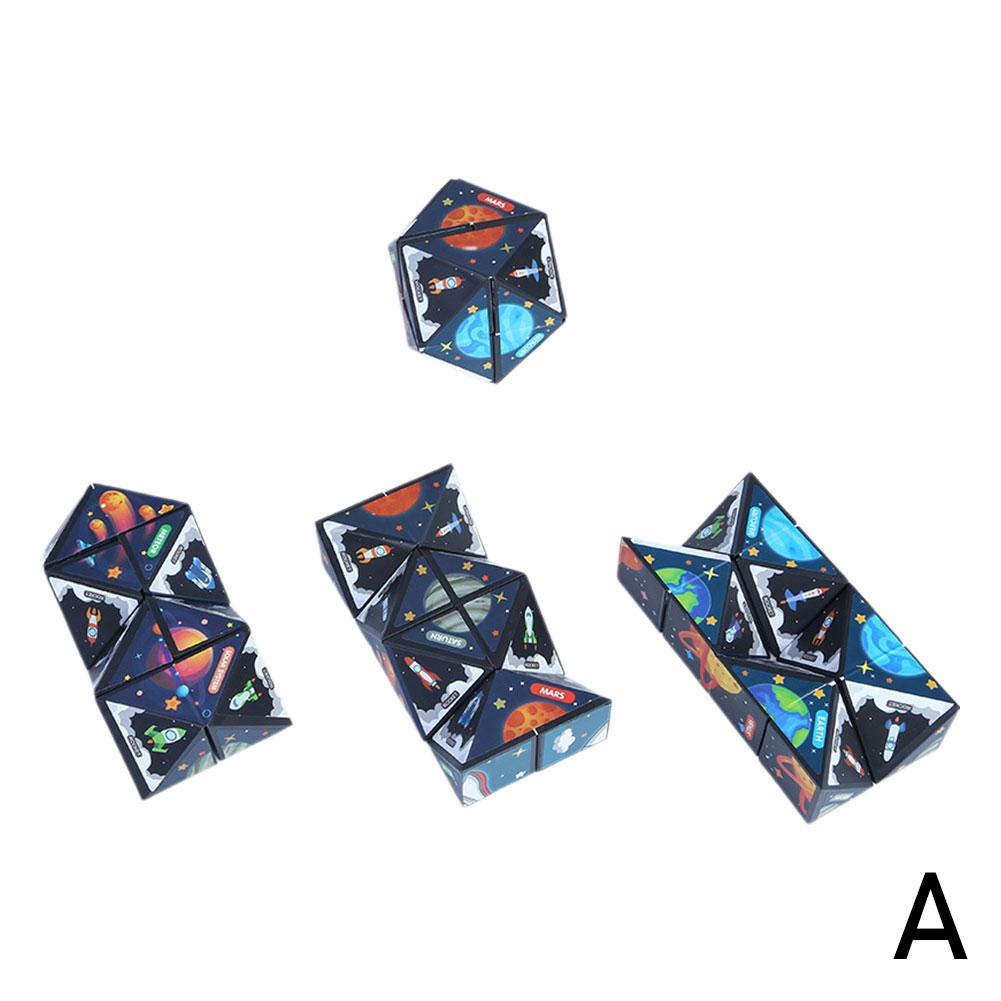 Креативный геометрический магнитный кубик-звезда, универсальный бесконечный антистресс, игрушка для стола от тревоги, водонепроницаемый волшебный кубик из АБС-материала