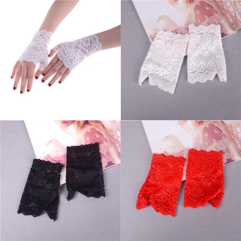 Очаровательные сексуальные женские женские кружевные солнцезащитные перчатки для вождения, варежки, свадебные перчатки