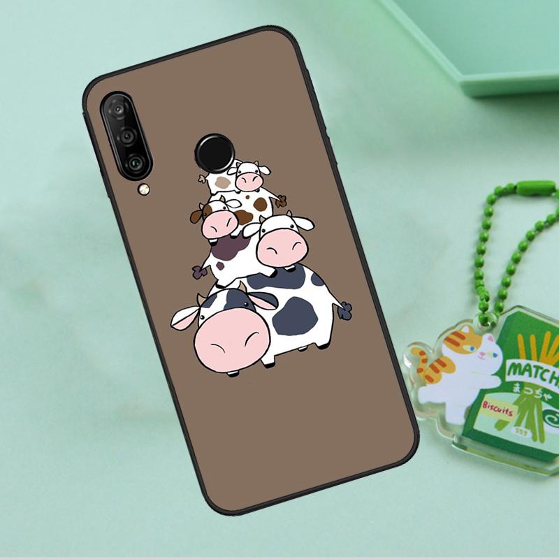 Мультяшные милые пятнышки коровы для Huawei Nova Y90 Y70 Y60 Y61 Y91 Y72 9 10 SE 12i 12s 11i 5T P60 Pro P20 P30 P40 Lite Чехол