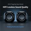 Mini Desktop Computer Speakers USB Dual Bass Cannon Home Use Stereo Surround Sound Quality Compact Soundbox for PCs
