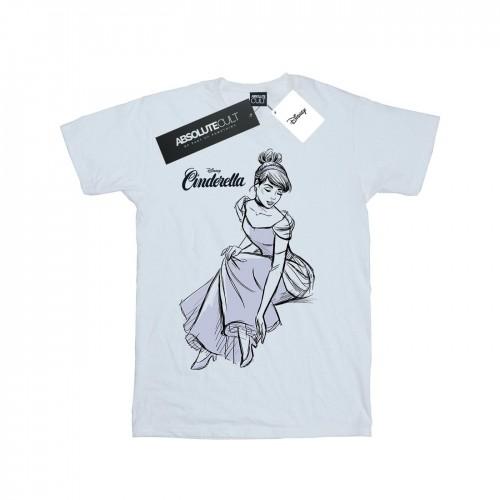 Disney Womens/Ladies Cinderella Slipper Sketch Cotton Boyfriend T-Shirt