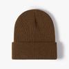 Knitted Hat Versatile for Men Women In Autumn Winter Light Plate Jacquard Cold Hat Fashionable Warm Thick Black Knitted Hat