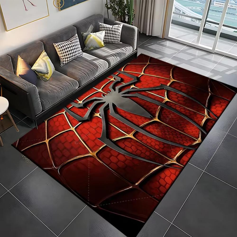 Disney Superhero Spiderman Pattern Large Rug Floor Mat for Living Room Bedroom Sofa Area Modern Decor Kid's Room Rug