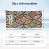 Colorful Mandala 2 Theme Quick Dry Beach Towel Custom Name Text Print Large Sand Resistant Towel Beach Vacation