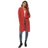 Autumn and Winter Women's Woven Jacket Thick Section Mid-Length Cardigan Sweater