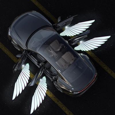 Дверь автомобиля Крылья Ангела Беспроводной Светодиодный HD Проектор Свет Декоративный Автомобильный Приветственный Тень Лампа Вежливости Инструменты для Автомобилей Аксессуары