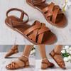 Летняя обувь Модная обувь на плоской подошве Сандалии Римская обувь Пляжная обувь Женская обувь