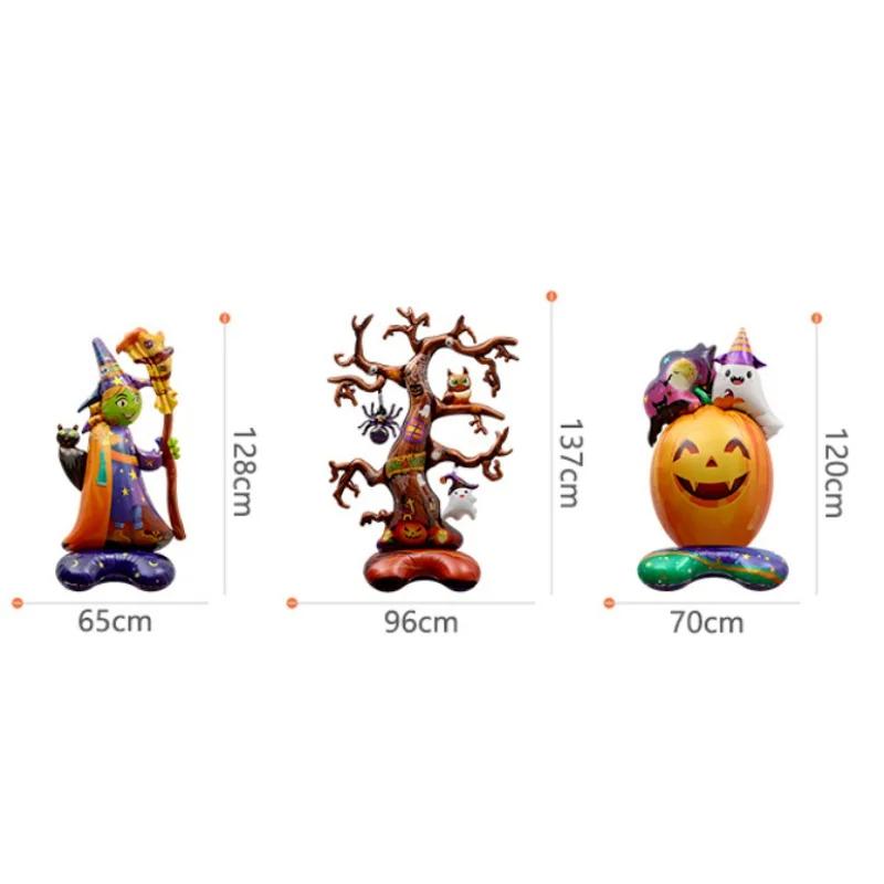 Large Inflatable Ghost Tree Pumpkin Witch Balloons Halloween Spider Bat Mummy Balloon Scary Halloween Party Decoration Kids Toy