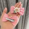 2Pcs/Set New Cute Bows Baby Hair Clips Candy Color Girls Princess Hairpins Barrettes Kids Hair Accessories