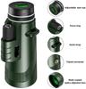 Green 40X60 Monocular Telescope with High Magnification and High-definition Night Vision, Adult Outdoor Viewing Glasses