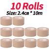 1-10 рулонов Ультратонкая и невидимая фиксирующая лента из нетканого материала Профессиональный гипоаллергенный инструмент для макияжа Лента для наращивания ресниц