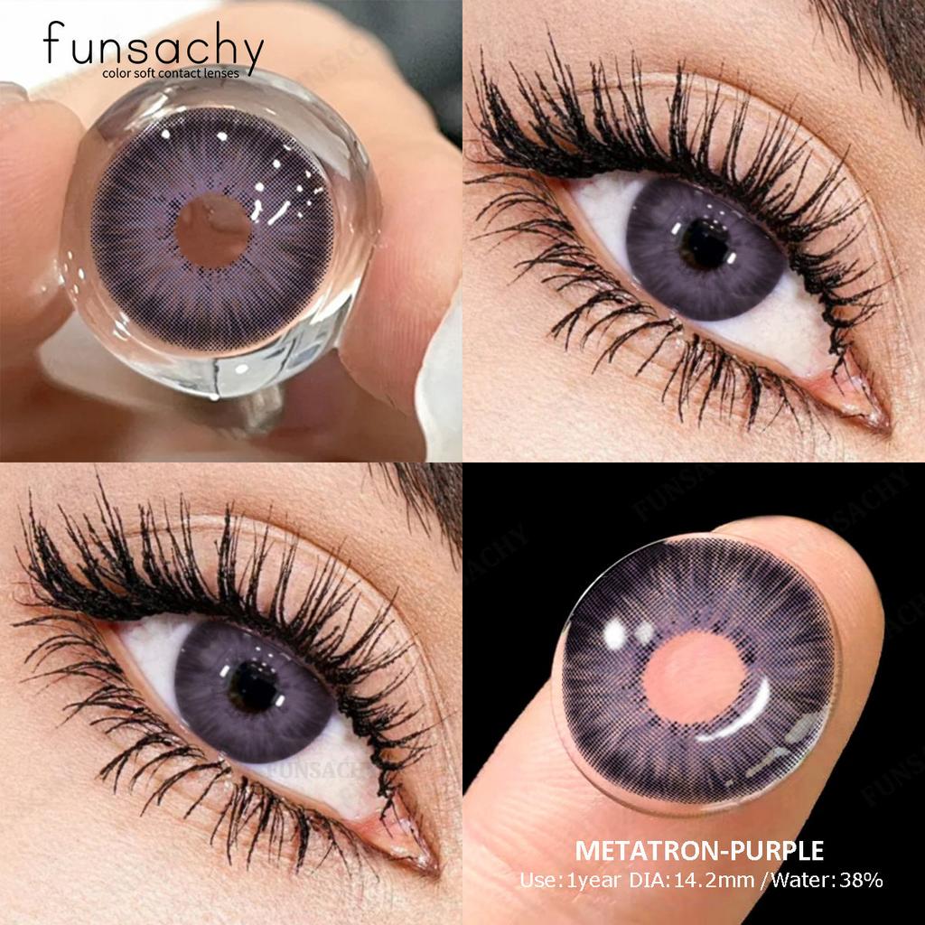 FUNSACHY 2 шт Colorcon 1 пара корейских линз цветные контактные линзы для глаз синие линзы большие зеленые линзы черные линзы на год