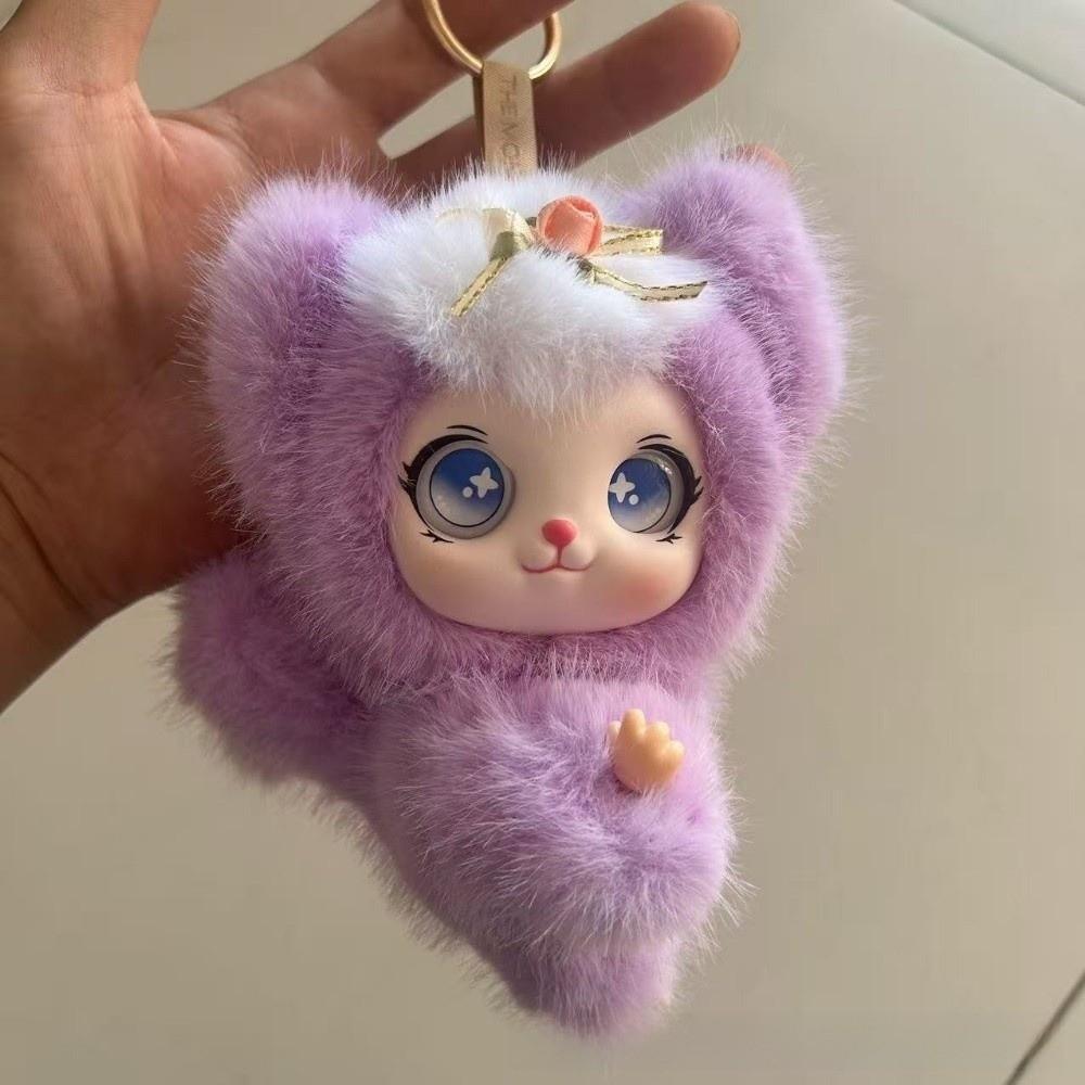 Soft Fluffy Bear Plush Keychain Ornaments Plush Doll Pendant Bag Charm Children's Gift