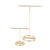 Earrings Display Stand Gold Earrings Display Rack T-Shape Earrings Showcase Jewelry Display Rack Pendant Earring Holder