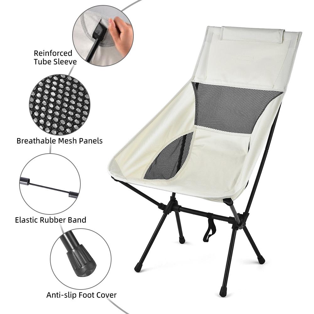 2 шт. складной стул для кемпинга, легкий портативный стул для кемпинга на открытом воздухе для барбекю, пикников, пеших прогулок