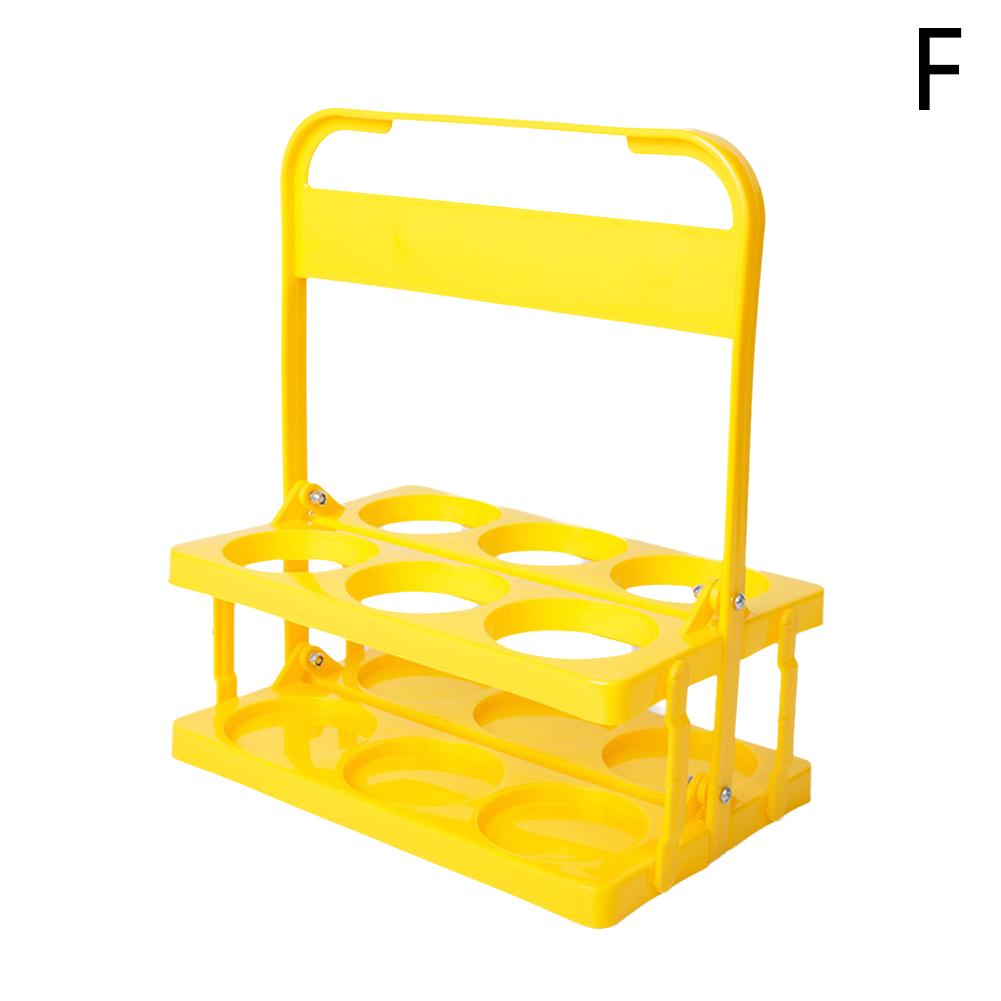 Portable Foldable Plastic Beer Rack Durable Cup Organizer Wine Rack Beer Bottle Holder Beverage Basket Reusable Cocktail Rack